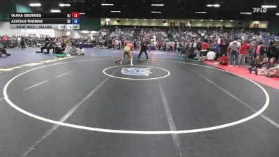 160 lbs Round Of 16 - Olivia Georges, NJ vs Alyciah Thomas, SC