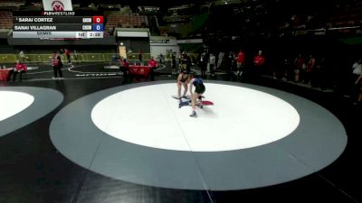 135 lbs Semis - Sarai Cortez, Gilroy High School Wrestling vs Sanai Villagran, Centennial High School Wrestling