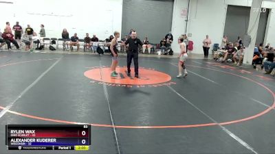 83 lbs Placement Matches (8 Team) - Rylen Wax, Ohio Scarlet vs Alexander Kuderer, Wisconsin