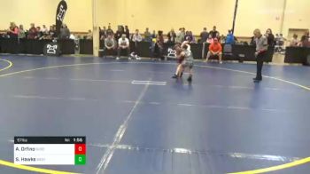 57 lbs Quarterfinal - Ava Orfino, Susquenita vs Sophia Hawks, West Allegheny