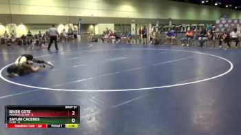 100 lbs Round 6 (8 Team) - Sayuri Caceres, CLAW vs River Cote, Montana Silver