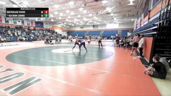 285 lbs Champ. Round 2 - Nicholas Cook, Roanoke vs Ka`Ron Lewis, Ozarks