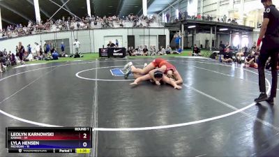 183 lbs Round 1 (6 Team) - Leolyn Karnowski, Kansas vs Lyla Hensen, Michigan