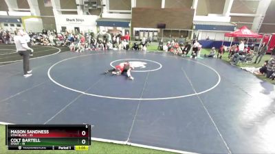 84 lbs Round 2 (4 Team) - Mason Sandness, Utah Black vs Colt Bartell, Stout