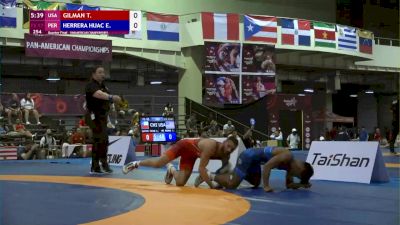 57 kg Quarterfinal - Thomas Gilman, USA vs Enrique Herrera, PER