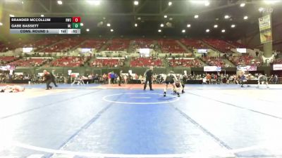 137 lbs Cons. Round 5 - Brander McCollum, Ronan Wrestling Club vs Gabe Bassett, Mizfits (Libby)