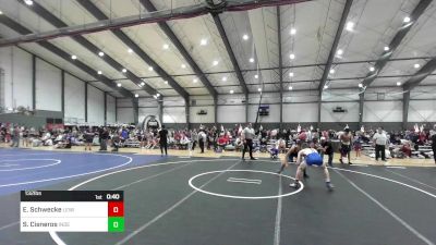 132 lbs Consi Of 8 #2 - Eian Schwecke, Lewiston WC vs Sebastian Cisneros, Independent