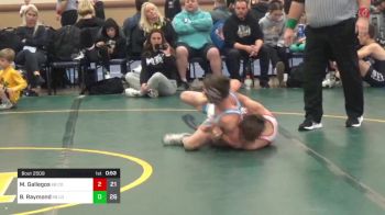 100 lbs Rr Rnd 2 - Mateo Gallegos, Compound K-8 vs Bodie Raymond, Louisville WC K-8