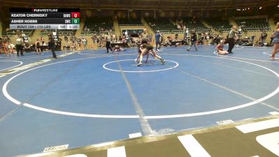 112 lbs 3rd Place - Keaton Chernisky, Broken Arrow Wrestling Club vs Asher Hobbs, Salina Wrestling Club