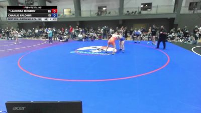 Junior Girls FS - 190 lbs Cons. Semis - Laurissa Monroy, WA vs Charlie Falomir, CA