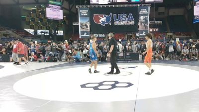 120 lbs Champ. Rd Of 32 - Mason Hoffman, Oklahoma vs Kaleb Blackner, Utah