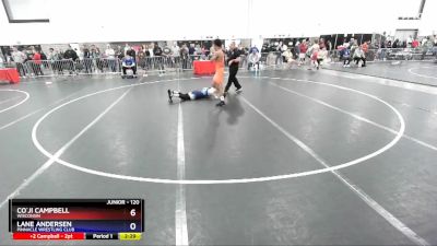 120 lbs Round 3 - Co`ji Campbell, Wisconsin vs Lane Andersen, Pinnacle Wrestling Club