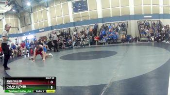 144 lbs Placement (16 Team) - Jon Fuller, Martinsville vs Dylan Luther, Greenfield