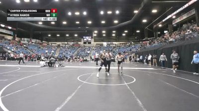 125 lbs Champ. Round 1 - Carter Foglesong, Northeast Oklahoma vs Kyren Ramos, Wayland Baptist (Texas)