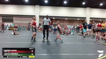 107 lbs Round 3 (4 Team) - Logan Hartzell, Steel Valley Wrestling Club vs Porter Adams, ARES