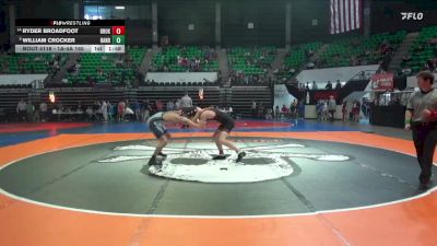 1A-4A 165 Champ. Round 2 - William Crocker, Randolph vs Ryder Broadfoot, Brooks