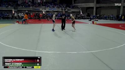 70 lbs Semis (4 Team) - Teddy O`Connor, Z-M (Zumbrota/Mazeppa) vs Hayden Altermatt, Wabasso