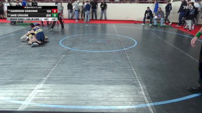 105_B lbs Consi Of 8 #1 - Harrison Osborne, Tredyfferin Eastown vs Jake Crouse, Quakertown