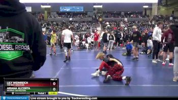 117-130 lbs Round 1 - Lily Weinreich, The Best Wrestler vs Ariana Alcorta, Midwest Destroyers