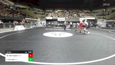 287 lbs Round Of 16 - Bryson Harrington, Buchanan vs Jordan Isa`ako, Righetti