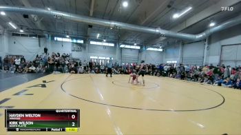 132 lbs Quarterfinal - Kirk Wilson, North Platte vs Hayden Welton, Windsor