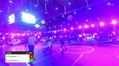 137 lbs Consi Of 8 #1 - Dylan Campbell, Eaglecrest WC vs Rowdy Hollenback, Bald Eagle