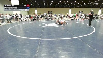 126 lbs 3rd Place Match - Maddex Ewy, Tonkawa vs Santino Martinez