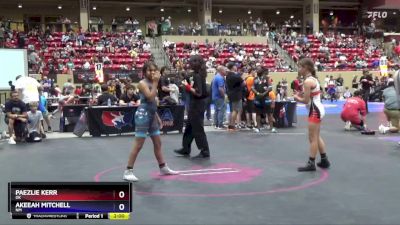 112 lbs Round 1 - Paezlie Kerr, OK vs Akeeah Mitchell, NM