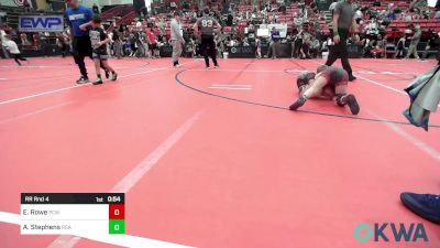 70 lbs Rr Rnd 4 - Easton Rowe, Ponca City Wildcat Wrestling vs Auggie Stephens, RSA RedStorm