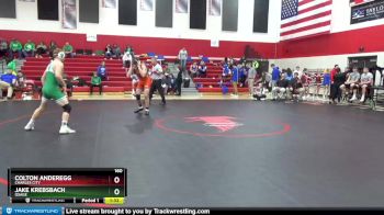 160 lbs Cons. Semi - Jake Krebsbach, Osage vs Colton Anderegg, Charles City