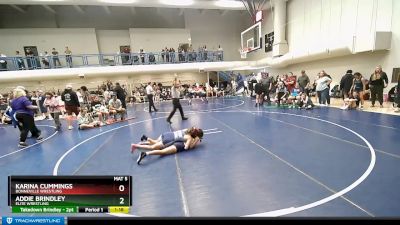 105 lbs Cons. Round 2 - Karina Cummings, Bonneville Wrestling vs Addie Brindley, Elite Wrestling