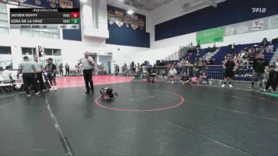 45 lbs Cons. Semi - Ezra De La Cruz, Rough House Wrestling Club vs Jayden Ruffy, Rough House Wrestling Club