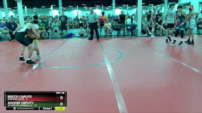 92 lbs Round 1 (6 Team) - Kooper Deputy, U2 Upstate Uprising 2.0 vs Rocco Caputo, Ruthless White