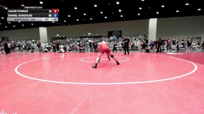 144 lbs Cons. Round 2 - Caleb Farrar, OK vs Daniel Gonzalez, MO