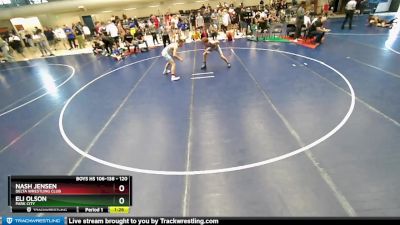 120 lbs Quarterfinal - Nash Jensen, Delta Wrestling Club vs Eli Olson, Park City