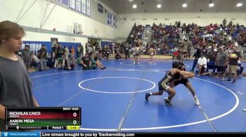 126 lbs Champ. Round 3 - Aaron Mesa, Team S vs Nicholas Caico, Servite