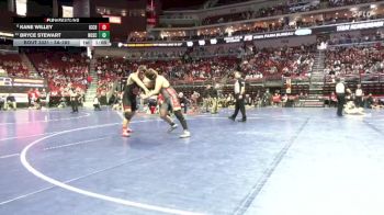 3A-285 lbs Cons. Round 2 - Kane Willey, Iowa City, City High vs Bryce Stewart, North Scott