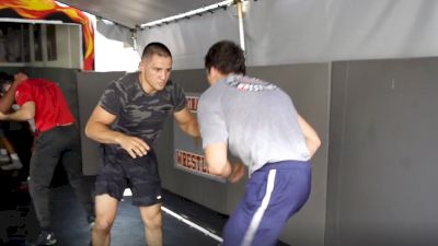 Aaron Pico Sparring On The Wrestling Mat