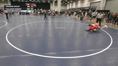 140 lbs Cons. Sub-semis - Callahan Earnest, Greater Heights Wrestling Club vs DeVonne Sesler, South Dakota