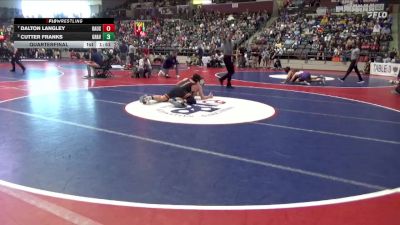 4A 157 lbs Quarterfinal - Dalton Langley, Bauxite High School vs Cutter Franks, GRAVETTE HIGH SCHOOL