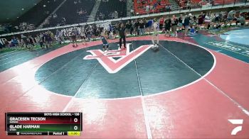 138 lbs Quarterfinal - Gracesen Tecson, Hawaii vs Glade Harman, Utah