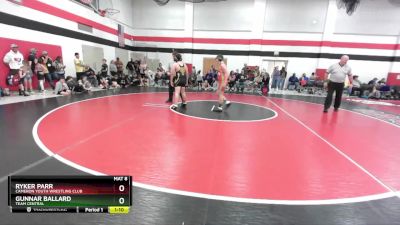 130-145 lbs Round 3 - Ryker Parr, Cameron Youth Wrestling Club vs Gunnar Ballard, Team Central