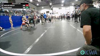 52 lbs Round Of 16 - Waylon Hefley, ARDMORE TAKEDOWN CLUB vs Jace Bailey, Harrah Little League Wrestling