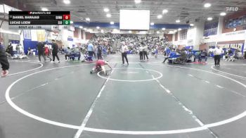 106 lbs Cons. Round 3 - Lucas Loew, San Luis Obispo vs Daniel Barajas, Downey
