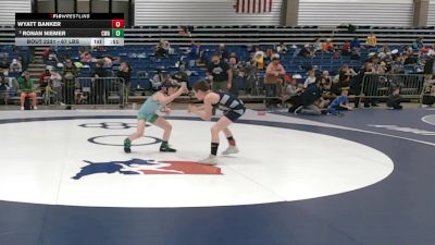 67 lbs Cons. Quarters - Wyatt Banker vs Ronan Niemer, Contenders Wrestling Academy
