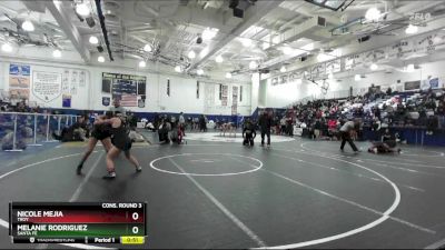 130 lbs Cons. Round 3 - Melanie Rodriguez, Santa Fe vs Nicole Mejia, Troy