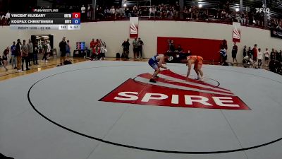 57 kg Cons. Round 2 - Vincent Kilkeary, Ohio RTC/ Titan Mercury Wrestling Club (TMWC) vs Koufax Christensen, Oklahoma Regional Training Center