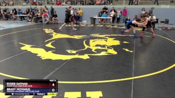 114 lbs 5th Place Match - Ryder Oatman, North Pole Wrestling Club vs Brady McManus, Cordova Pounders Wrestling Club