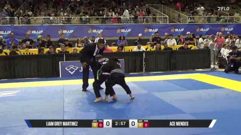 Liam Grey Martinez vs Ace Mendes 2026 Pan Kids Jiu-Jitsu IBJJF Championship