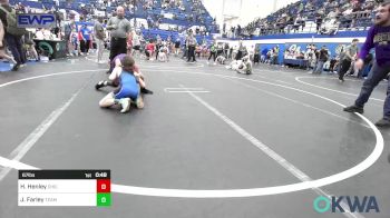 67 lbs Consi Of 8 #2 - Hendrix Henley, Chickasha Youth Wrestling vs Jonah Farley, Team Guthrie Wrestling